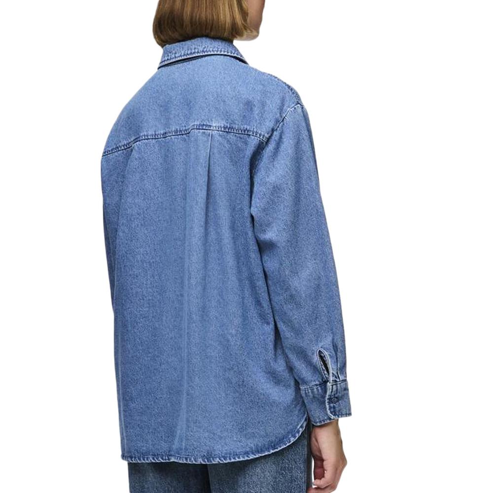 Chemise Bleu Femme Pieces Maisie vue 2