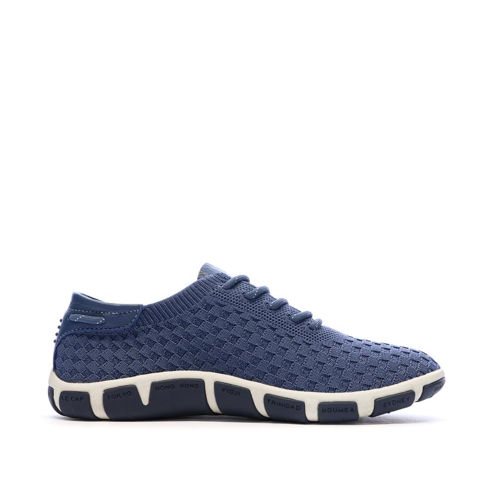 Women’s Navy Blue TBS Tennis Eco Pet Camo Trainers Photo of the Espace des Marques %store% store - view of %key%