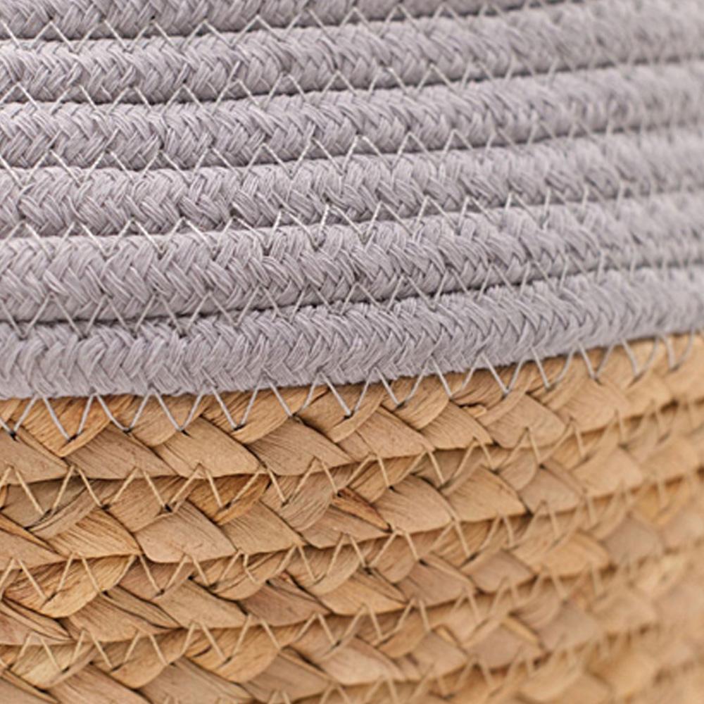 Panier Rond en Corde Gris vue 2