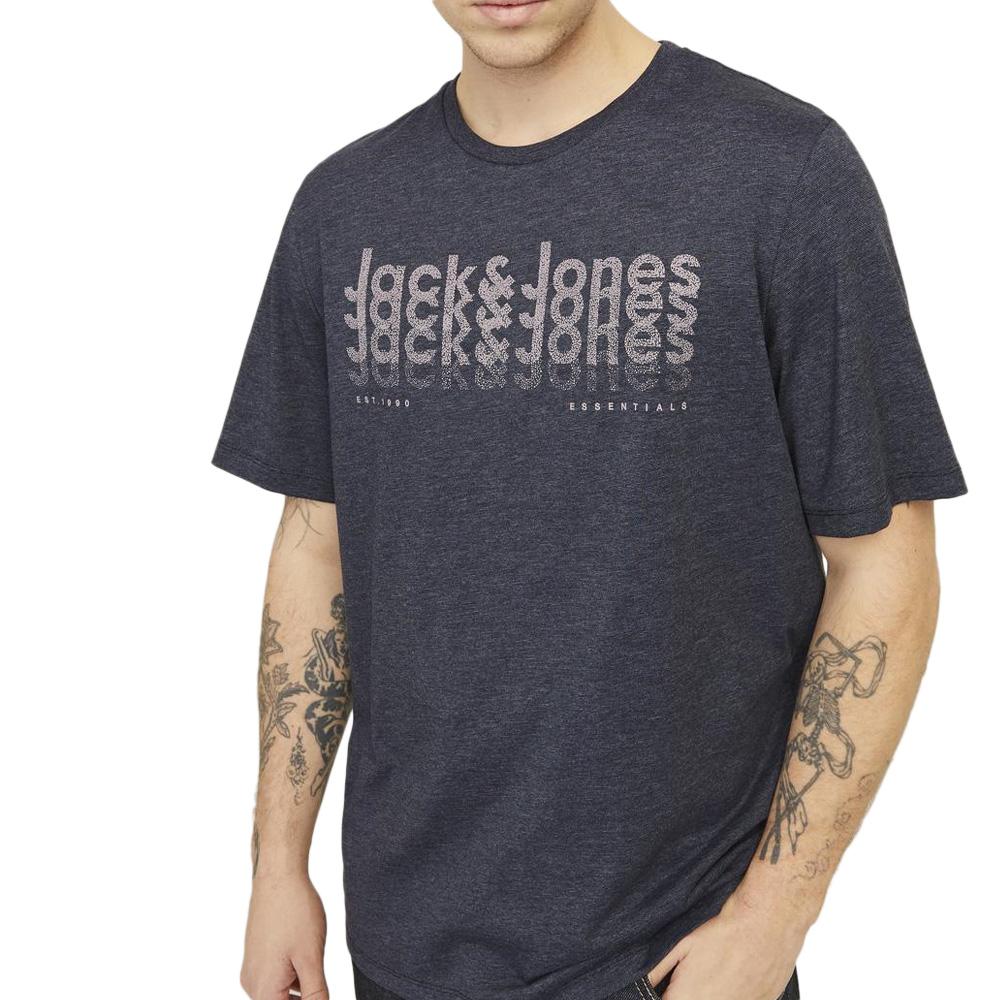 T-shirt Gris Homme Jack & Jones Tex pas cher