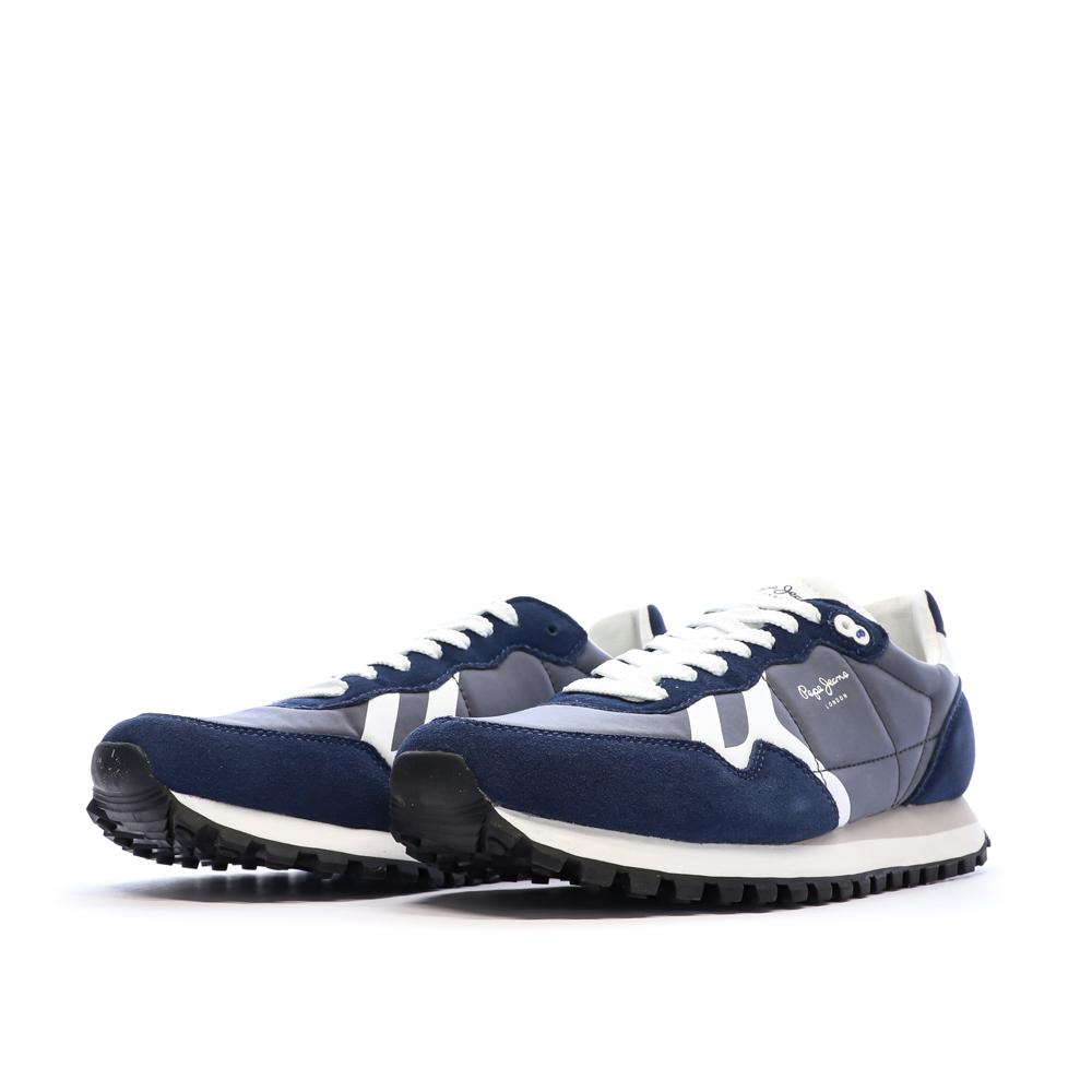 Baskets Marine/Blanche Homme Pepe jeans Denim vue 6