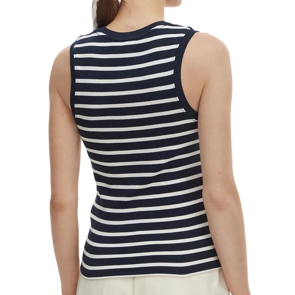 Débardeur Marine/Blanche Femme Tommy Hilfiger Slim Cody vue 2