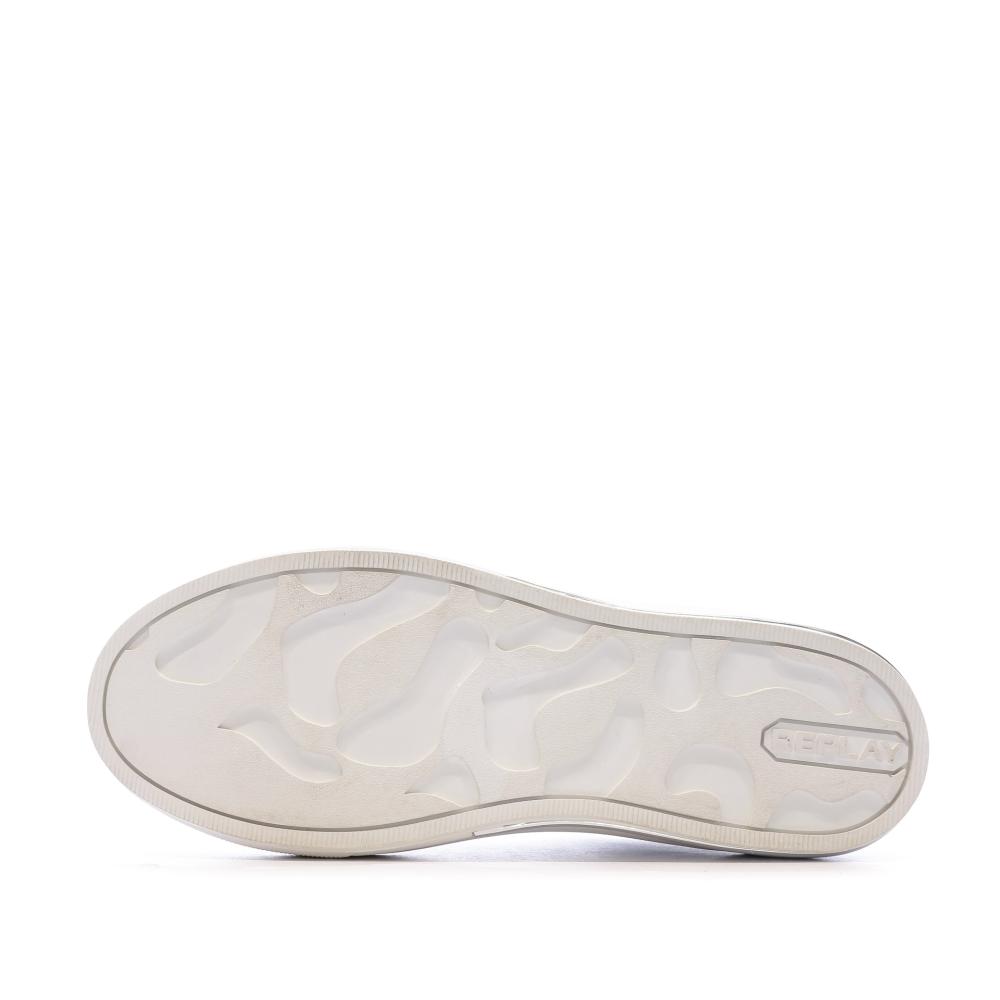 Baskets Blanches Femme Replay Fusion Shiny vue 4