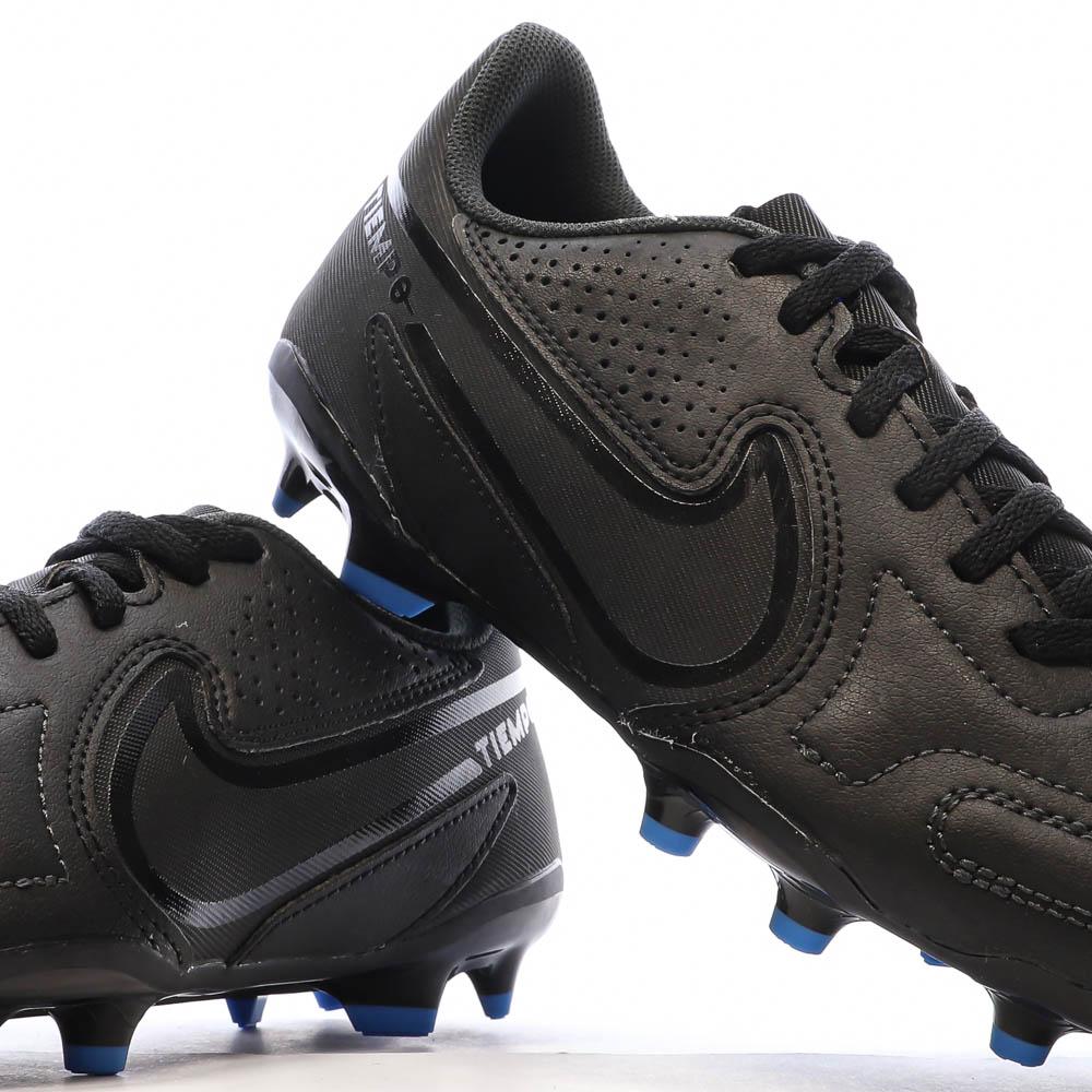 Chaussures de Foot Noires Junior Nike Legend 9 Club FG/MG vue 7