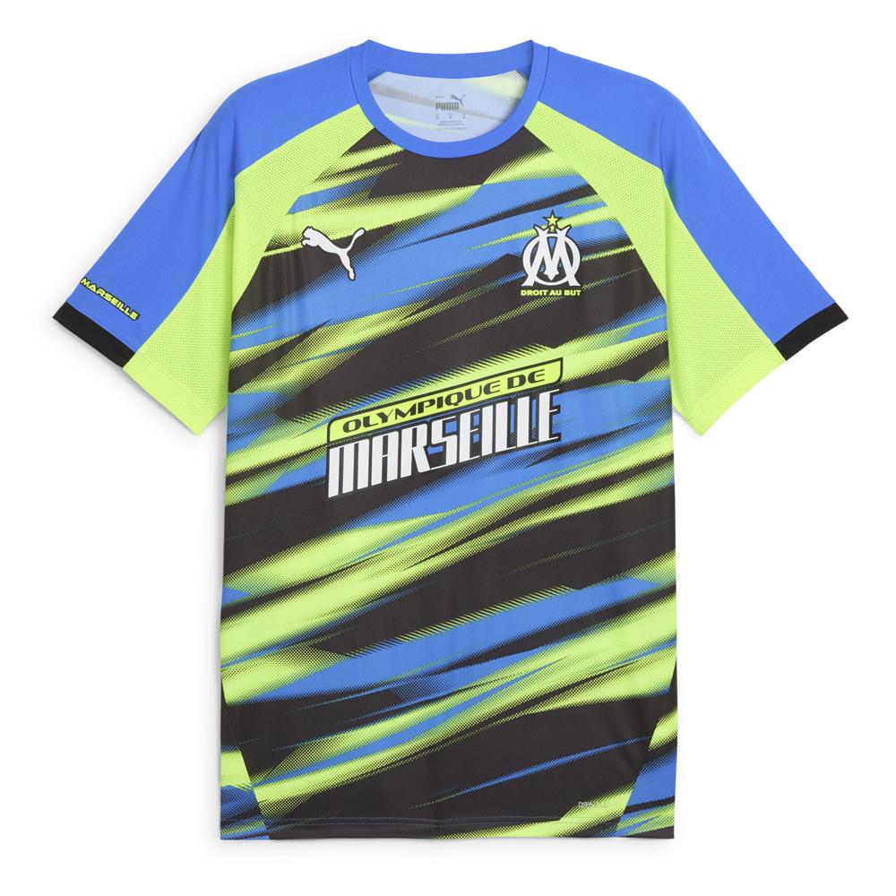 OM Maillot Faster Bleu/Jaune/Noir Homme Puma 24/25 pas cher