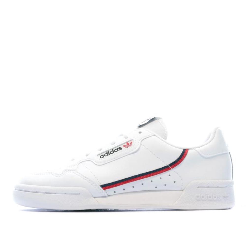 Baskets Blanches Femme Adidas CONTINENTAL 80 J pas cher