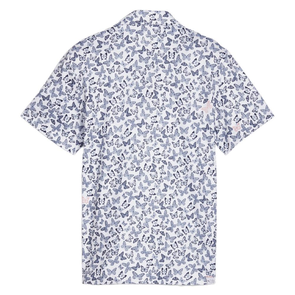 Polo Blanc/Marine Garçon Puma Butterflies vue 2