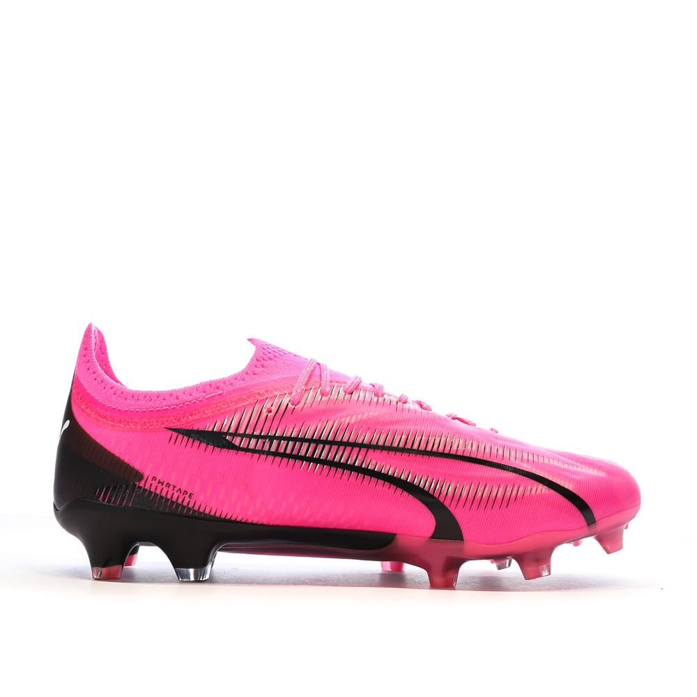 Chaussures de Football Roses/Noires Homme Puma Ultra Ultimate vue 2