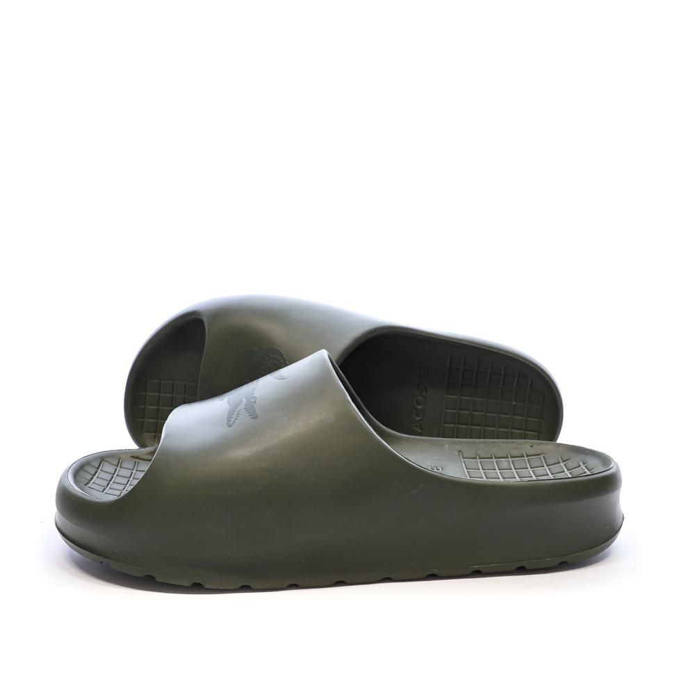 Sandalias Lacoste Serve Slide 2.0 caqui barato