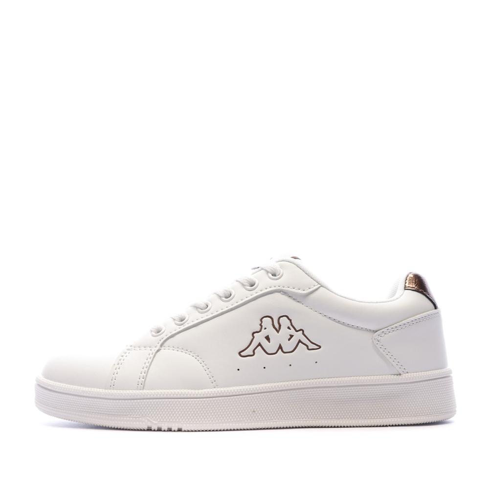 Baskets Blanches/Cuivre femme Kappa Adenis pas cher