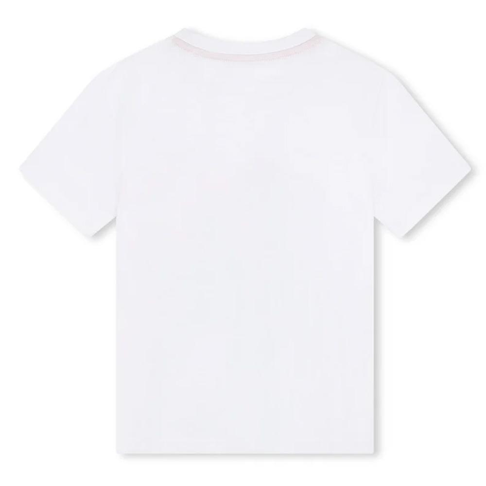 T-Shirt Blanc Garçon Junior Timberland T60090 vue 2