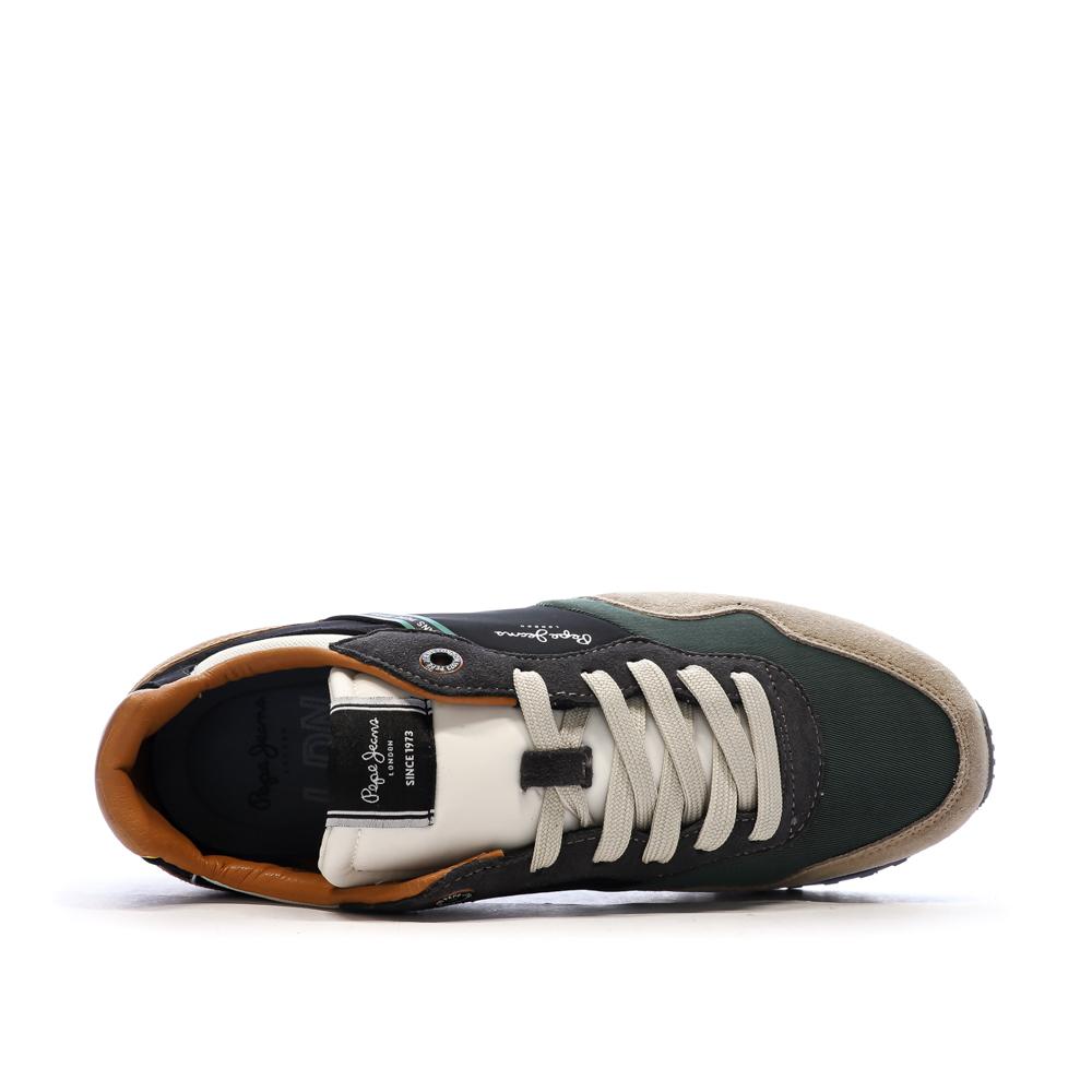 Baskets Vert/Taupe Homme Pepe Jeans London Brand vue 4