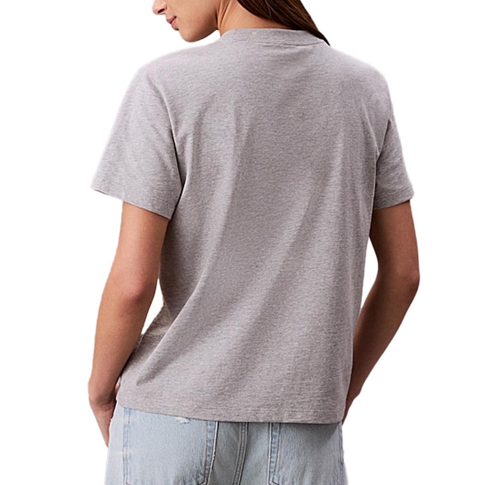 T-Shirt Gris Femme Calvin Klein Jeans Hero vue 2
