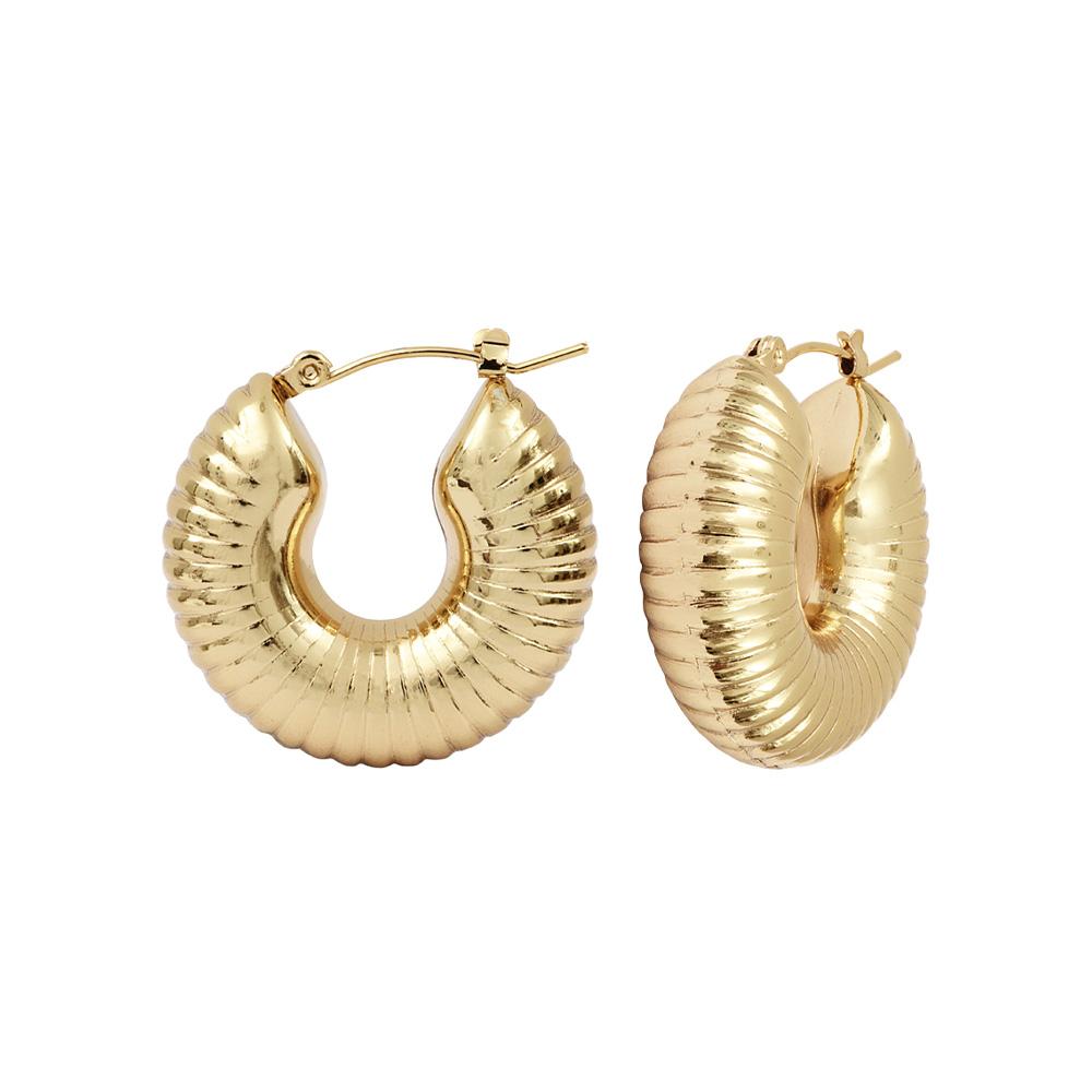 Boucles d'Oreilles Doré Femme Clio Blue BO0036 pas cher