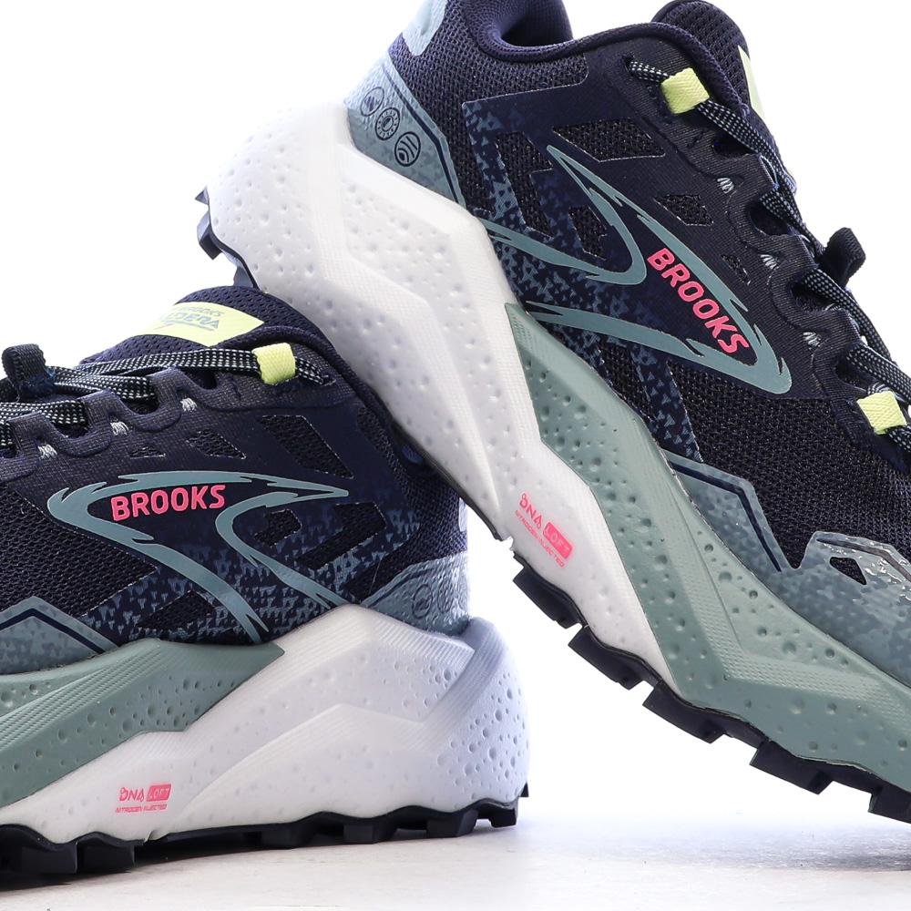 Chaussures de Trail Marine/Vert Femme Brooks Caldera 7 vue 7