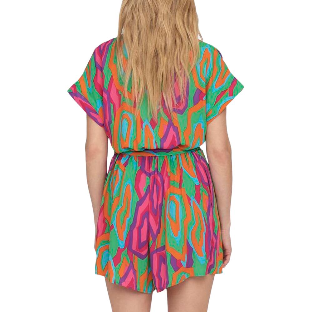 Combi-Short Vert/Orange Femme Only Life Poly Holly vue 2