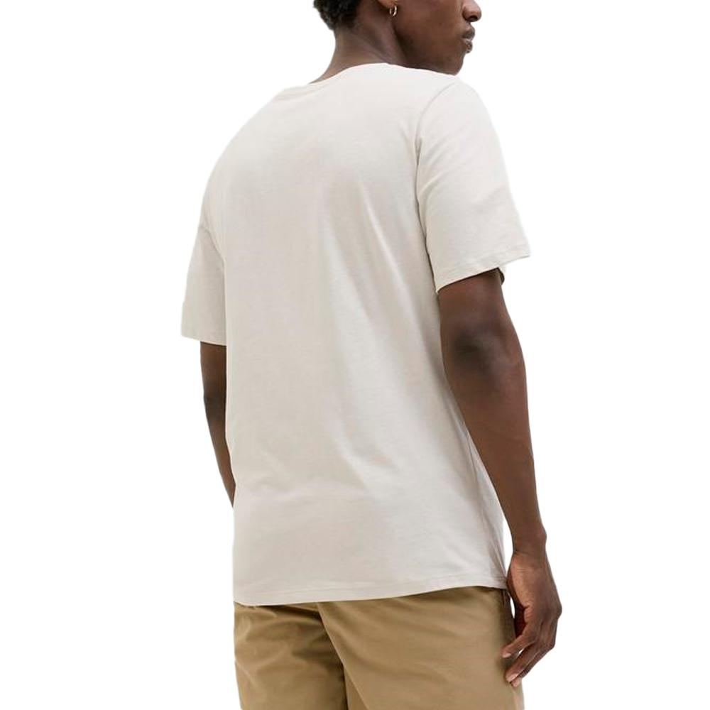 T-shirt Beige Homme Jack & Jones Axon vue 2