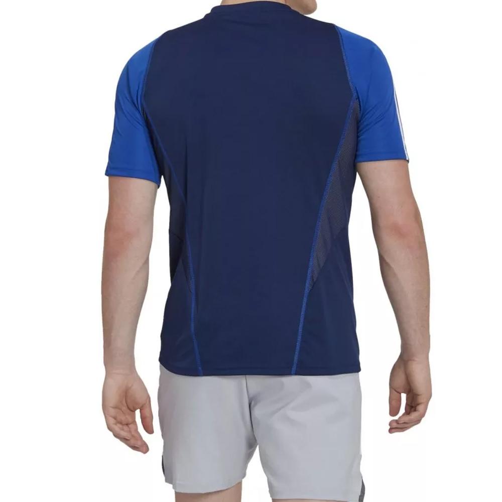 Maillot de Sport Bleu Homme Adidas Tiro23 vue 2