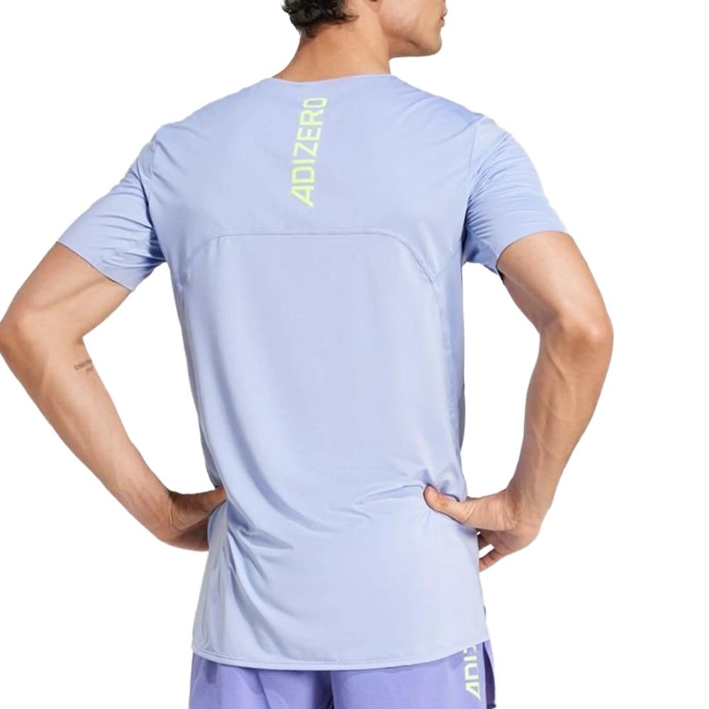 Adidas Adizero Tee Men's Blue/Mauve T-Shirt Photo of the Espace des Marques %store% store - view of %key%