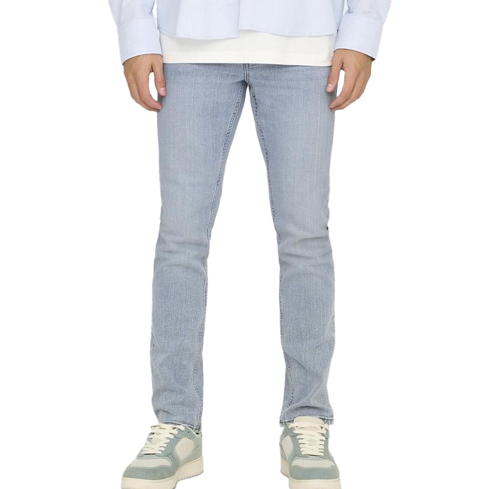 Jean Coupe Slim Bleu Clair Homme Only & Sons Light pas cher