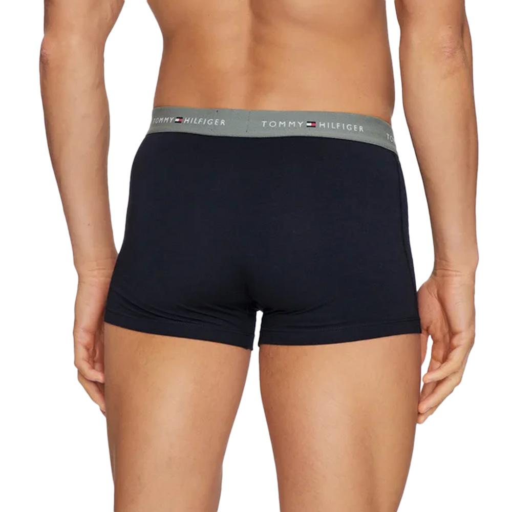 X3 Boxers Noir/Kaki/Vert/Bleu Homme Tommy Hilfiger Trunk vue 3