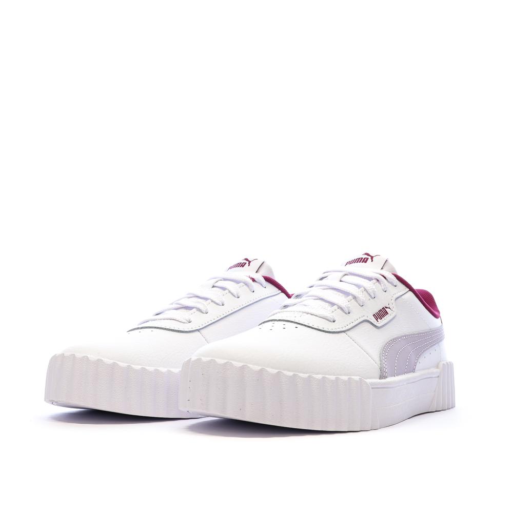 Baskets Blanches/Grises Fille Puma Carina 3.0 vue 6