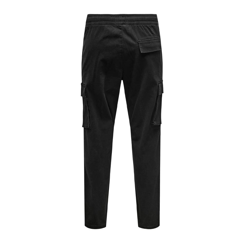 Pantalon Cargo Noir Homme Only & Sons Onscam Linus vue 2