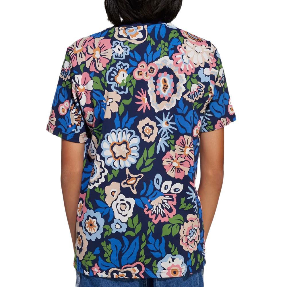 T-Shirt Bleu Junior Adidas JD0527 vue 2