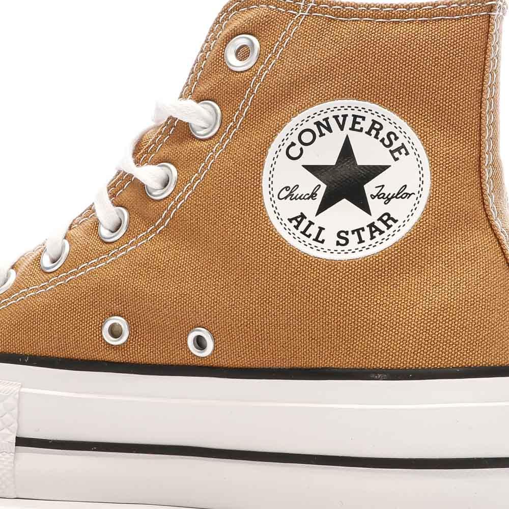 Baskets Jaune Converse Femme Chuck Taylor All Star Lift vue 7