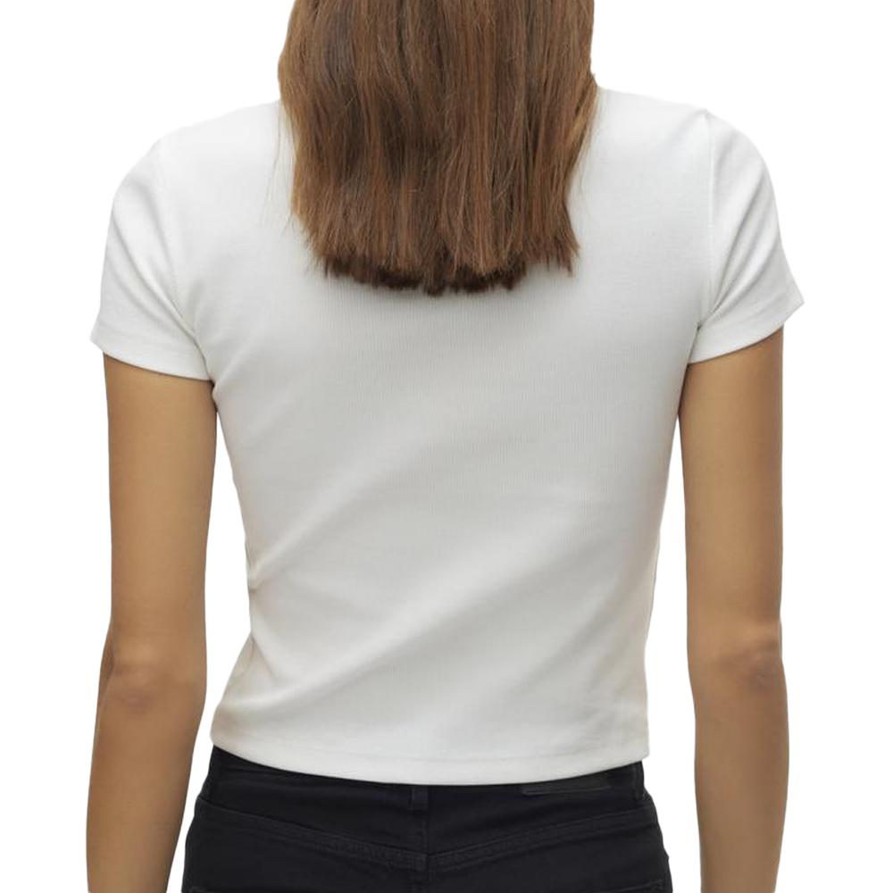 T-shirt Blanc Femme Vero Moda Chloe vue 2