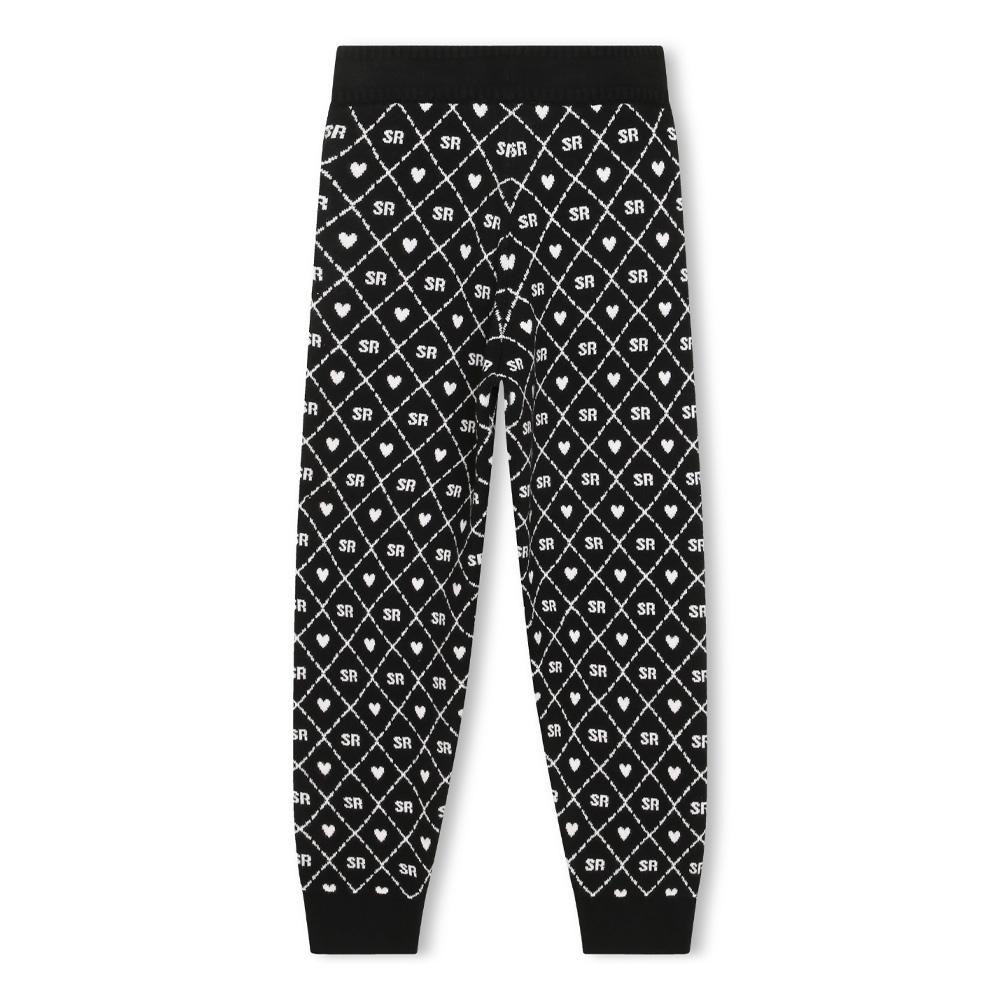 Jogging Noir/Blanc Fille Sonia Rykiel A14019 vue 2