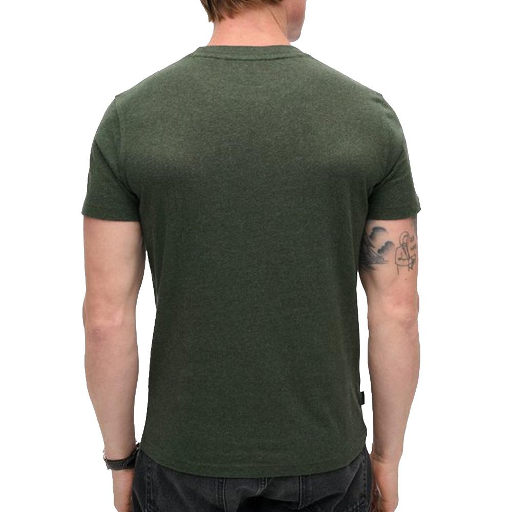 T-shirt Vert Brut Homme Superdry Vintage LogoR6T vue 2