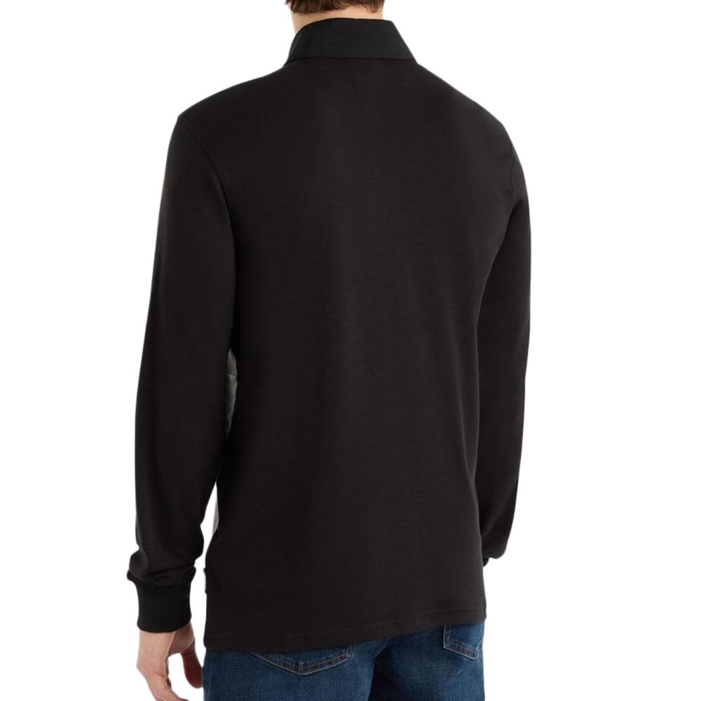 Polo Manches Longues Noir Homme Umbro Rugby Jersey vue 2