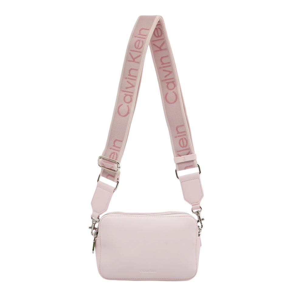 Sac à bandoulière Rose Femme Calvin Klein Jeans Webbing pas cher