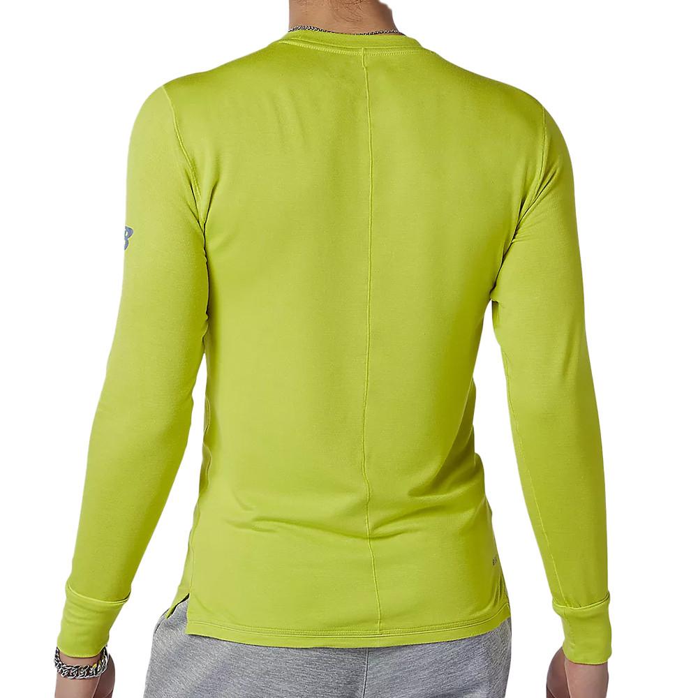 T-Shirt ML Jaune Homme New Balance Speed 1ntro vue 2