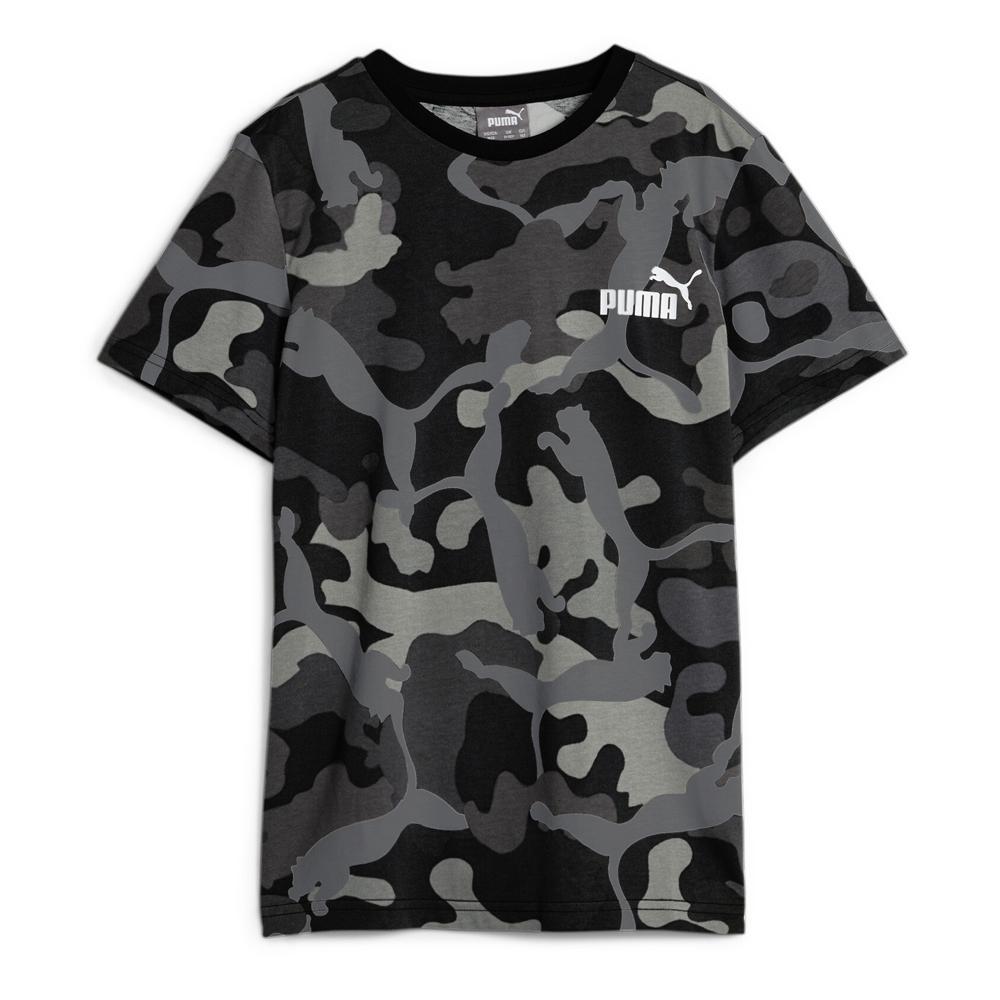 T-shirt Noir/Kaki Garçon Puma Camo pas cher