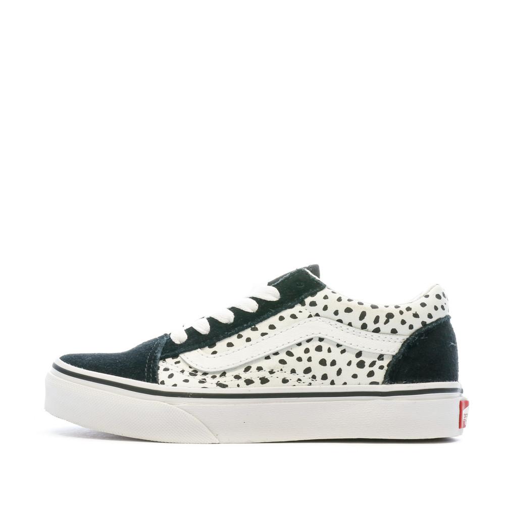 Baskets Noires/Blanches Fille Vans Old Skool pas cher
