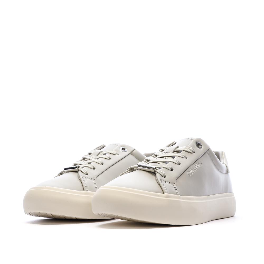 Baskets Grises Femme Calvin Klein Jeans Lace vue 6