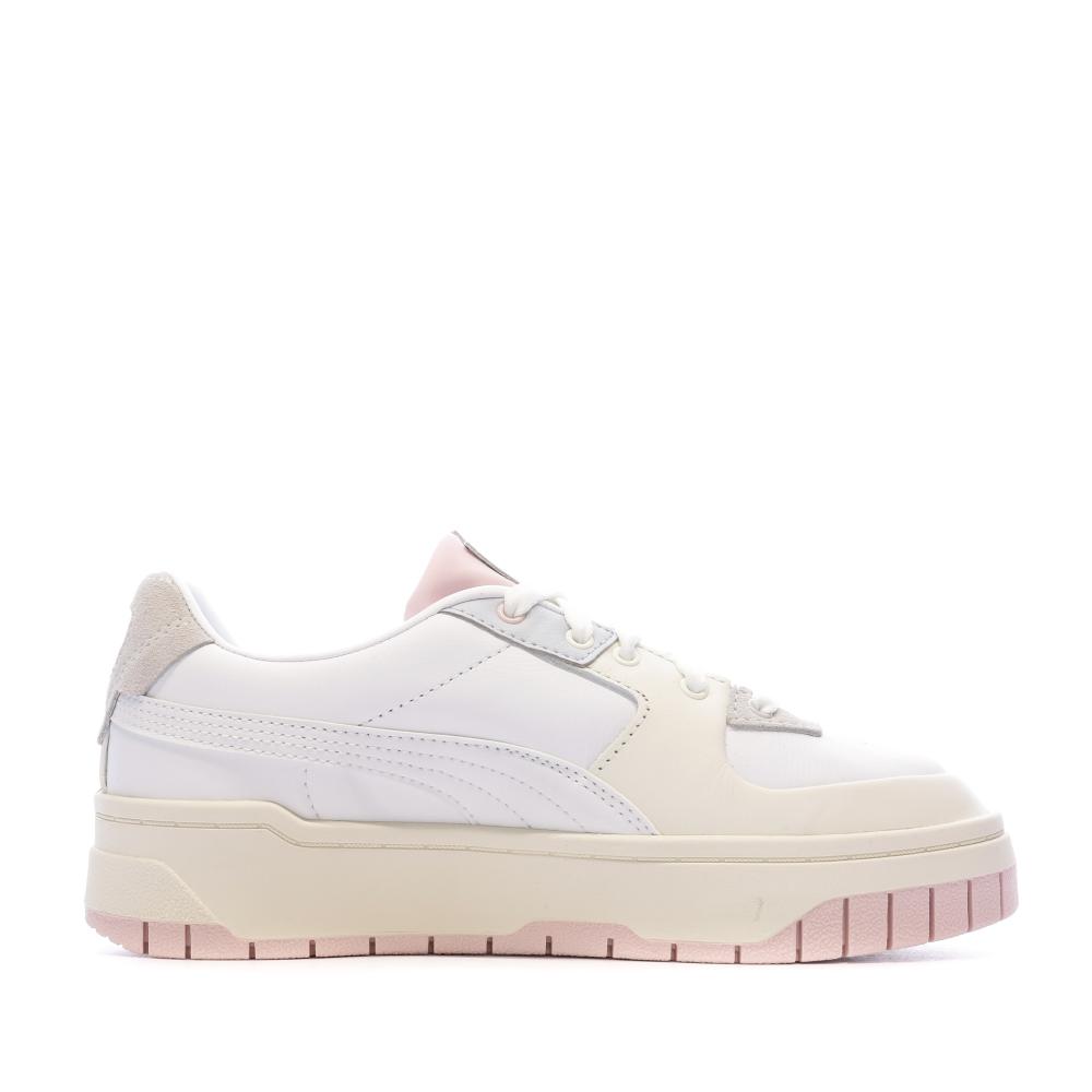 Baskets Écru/Blanc Femme Puma Cali Dream vue 2