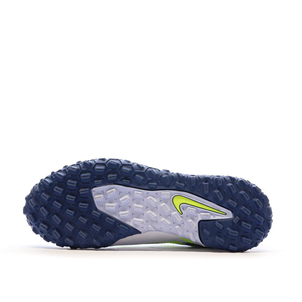 Chaussures de Foot Blanc/Bleu/Jaune Junior Nike Phantom GT2 Academy vue 5