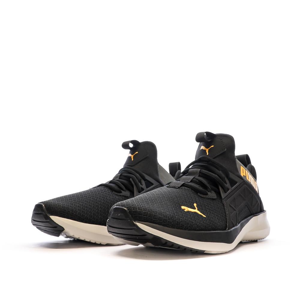 Baskets Noire/Orange Homme Puma Softride Enzo vue 6
