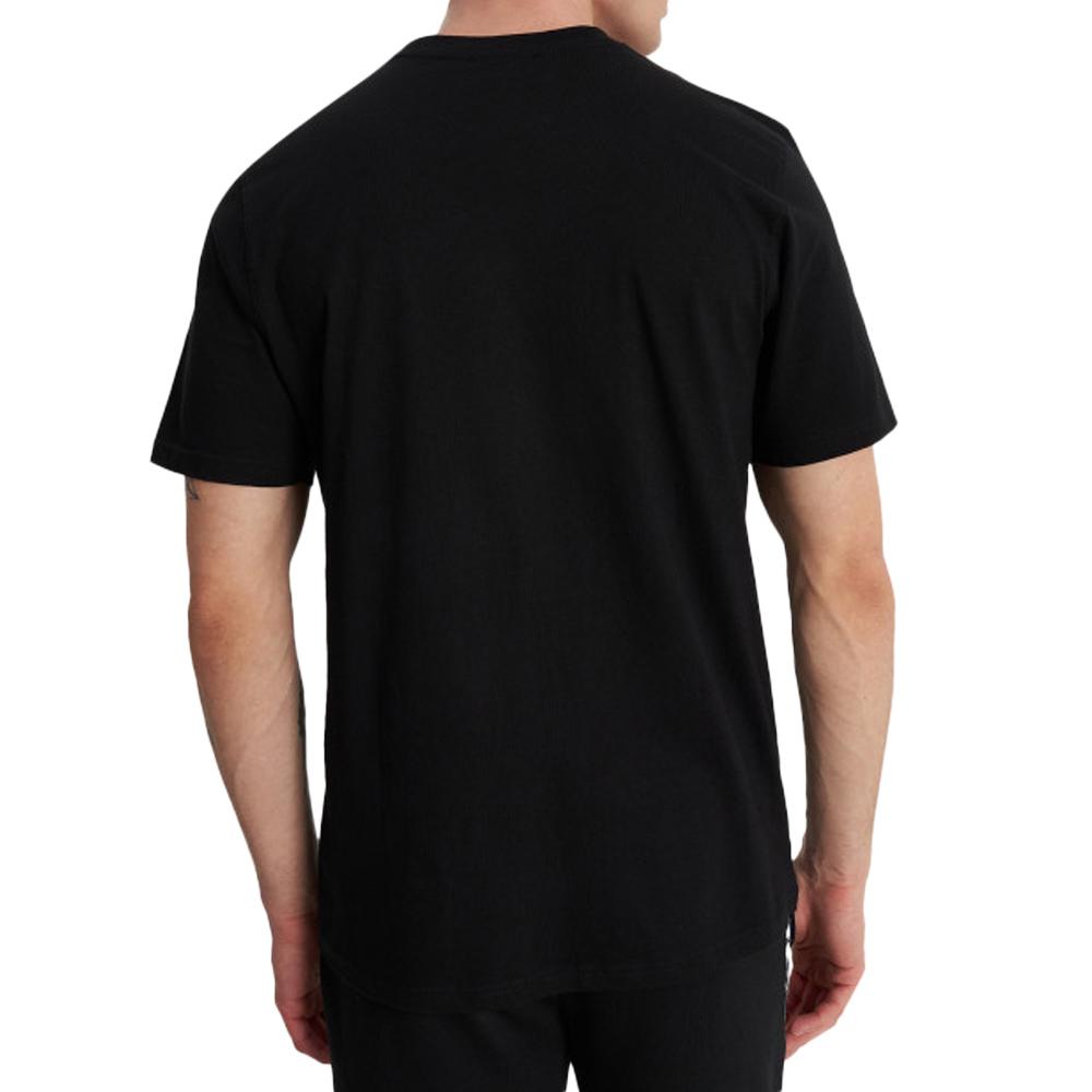 T-shirt Noir Homme Fila Soft Plastisol vue 2