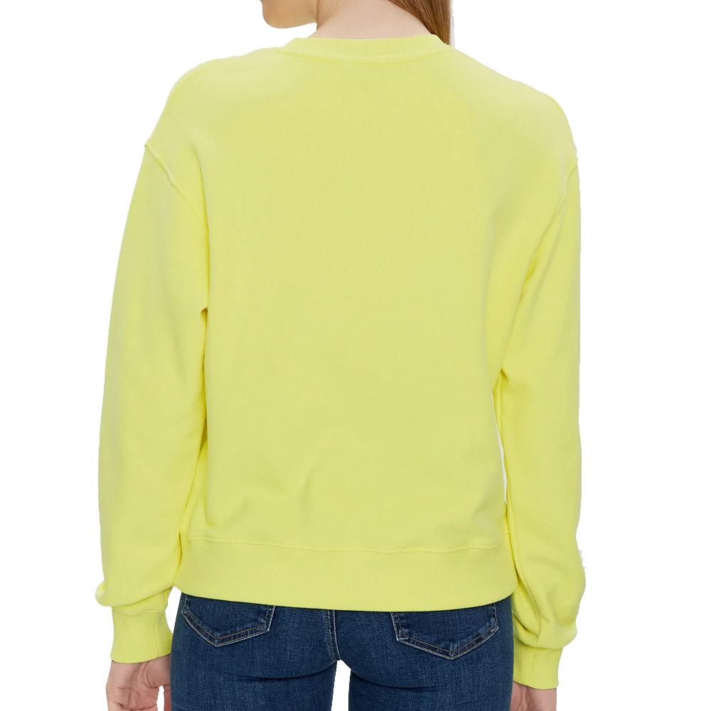 Sweat Jaune Femme Tommy Hilfiger On Chest vue 2