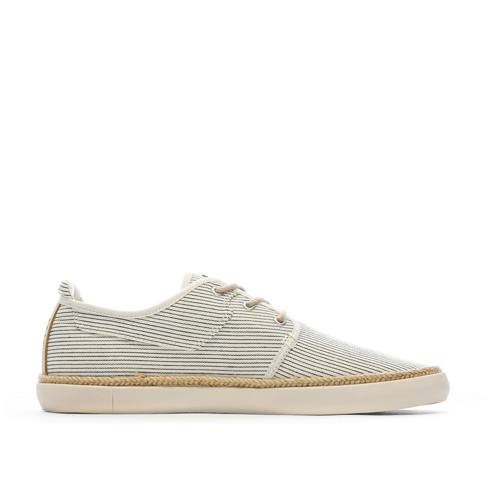 Baskets en Toile Beige/Marine Homme TBS RUKKWAI vue 2
