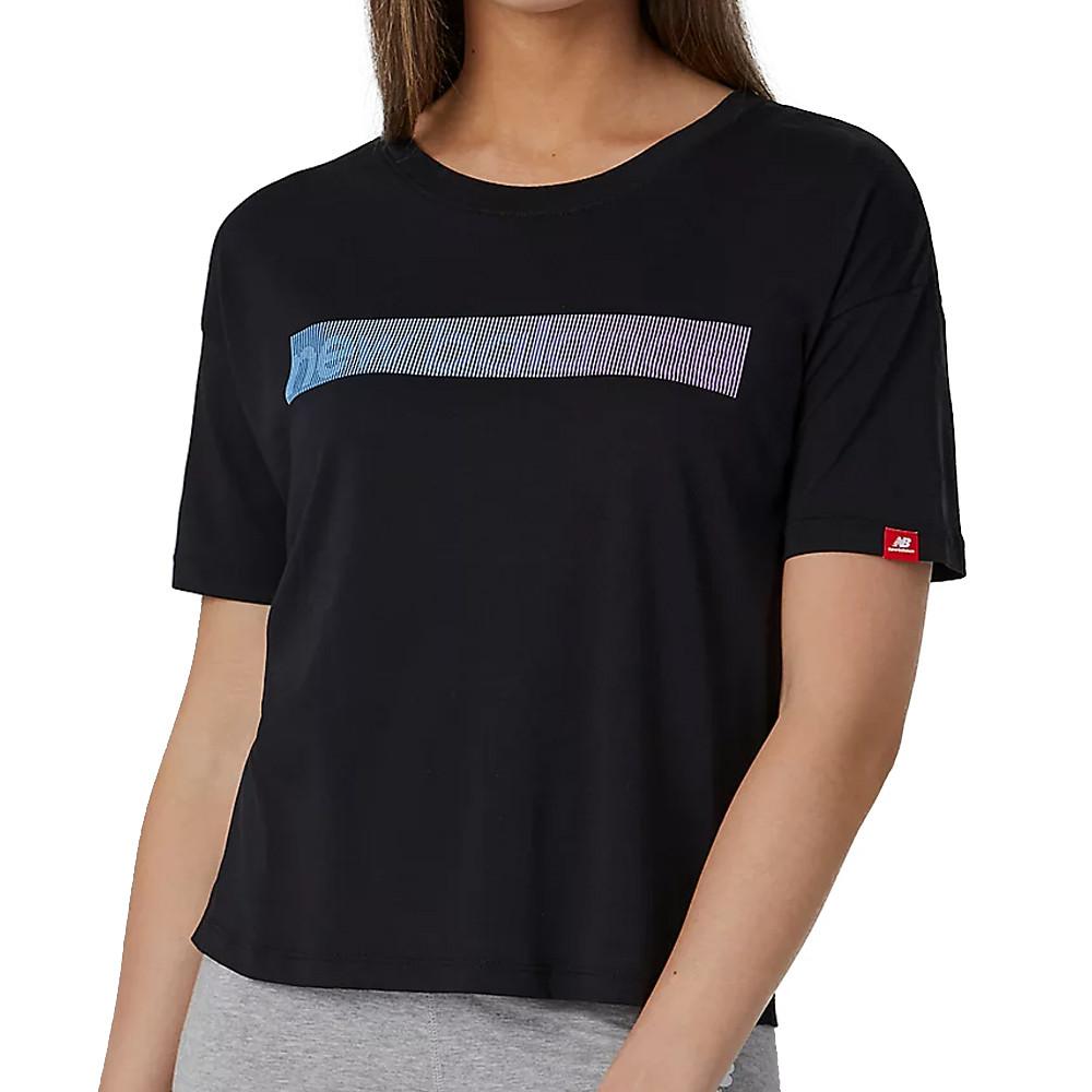 T-shirt Noir Femme New Balance TOKYO pas cher