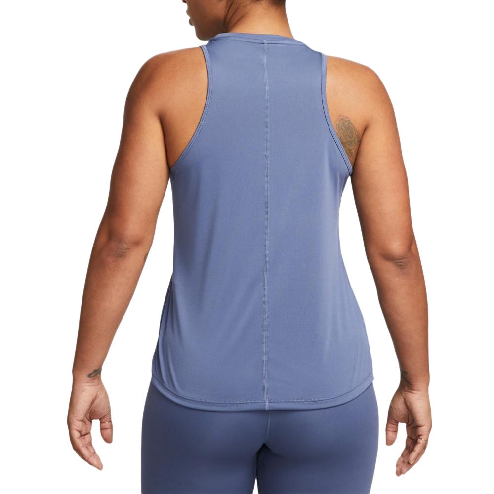 Débardeur de Sport Bleu Femme Nike OneTank vue 2