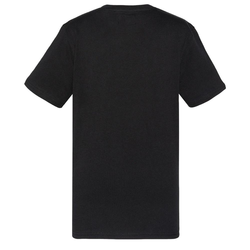 T-shirt Noir Garçon Schott USTOUR vue 2