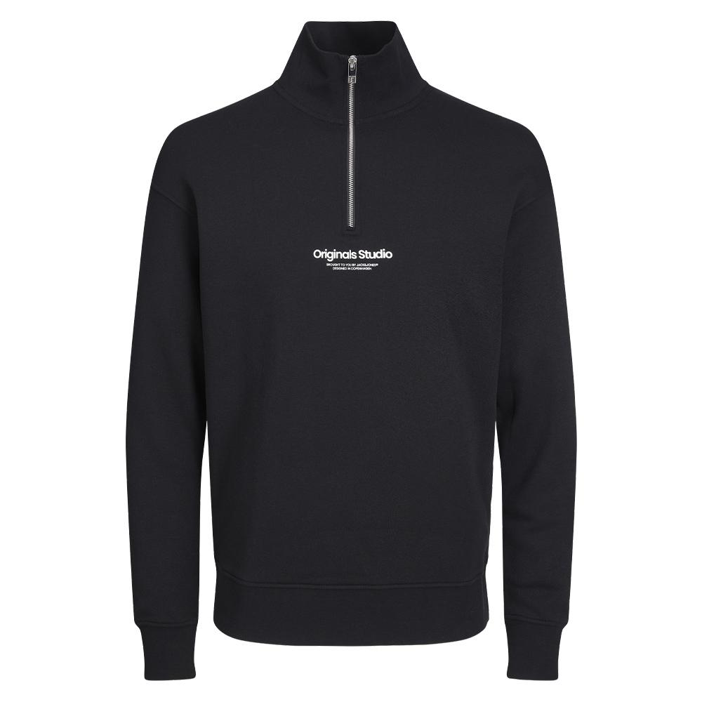 Sweat Noir Garçon Jack & Jones Vesterbro 12242475 vue 3