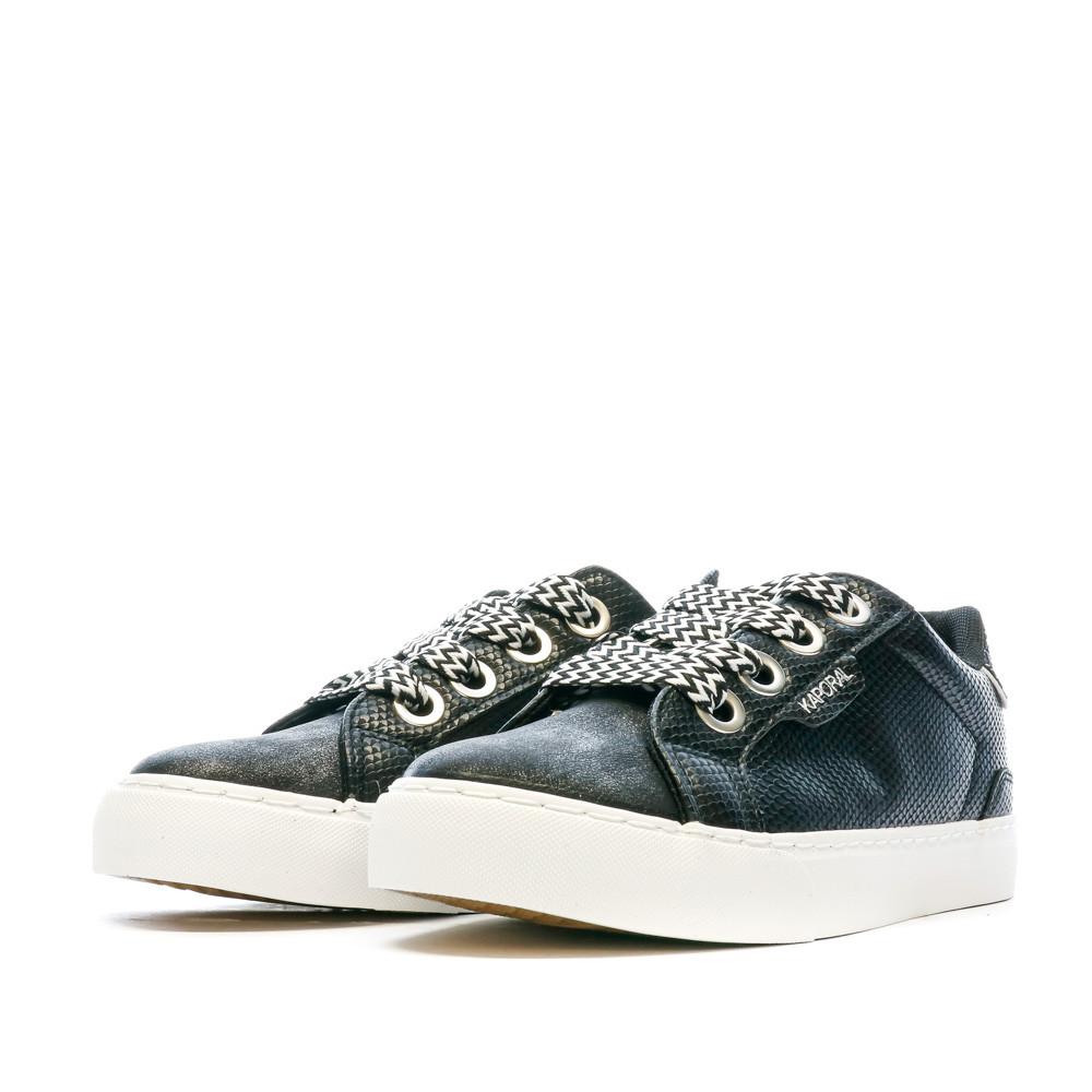 Baskets Noir Femme Kaporal Sandra vue 6