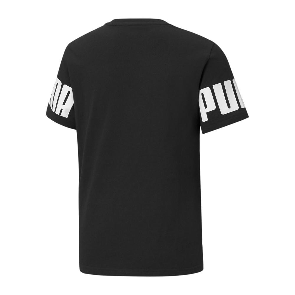 T-shirt Noir Garçon Puma Power vue 2